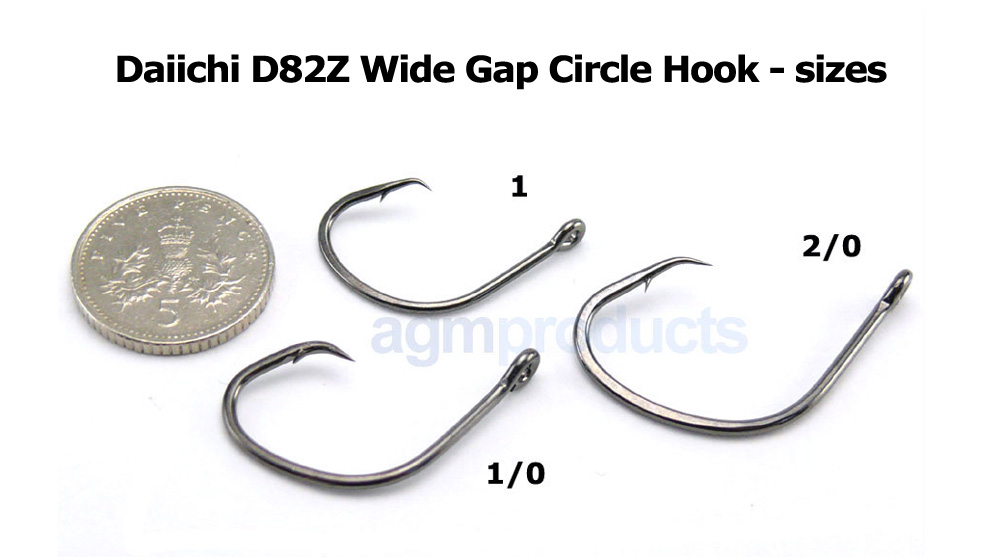 Daiichi D82Z Wide Gap Circle Hook - Size 1/0 (6pcs)