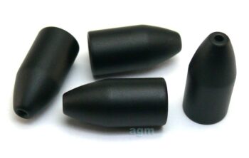 AGM Brass Worm Weight 10.5g Matt Black 5pcs