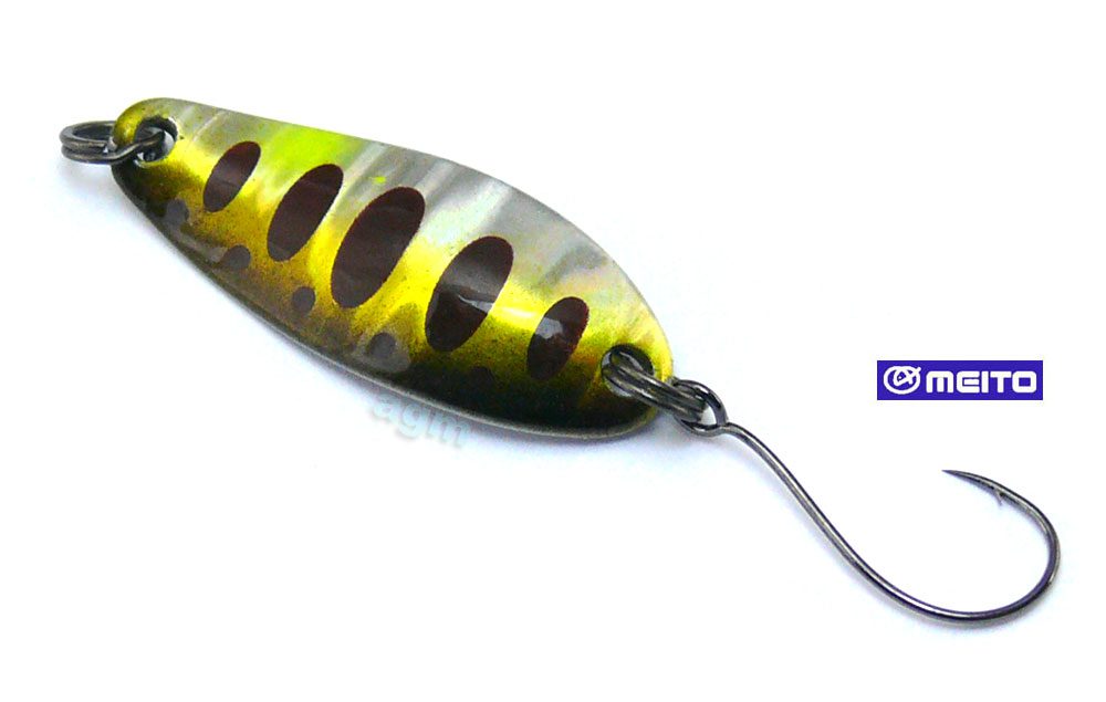 Crazy Fish Seeker Spoon 2g - 9.1F Olive Yamame Flash