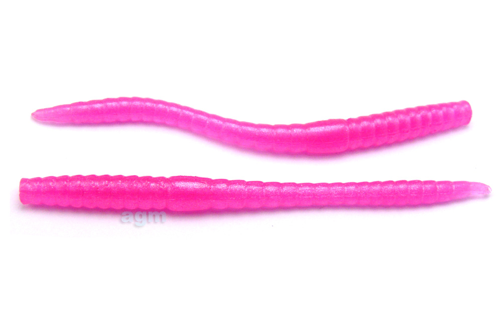 Crazy Fish 2.8 Classic Floating Worm - 101 Pink (12pcs)