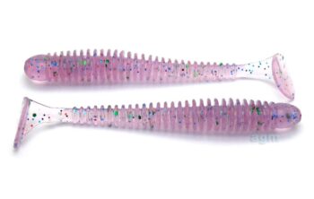 Crazy Fish 2in Vibro Worm 27 Peony 8pcs